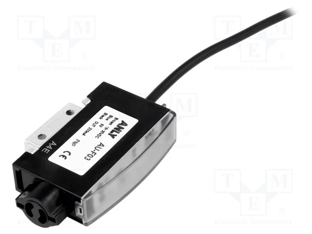 Sensor: amplificador de fibra &oacute;tica, NPN, Conex&otilde;e.