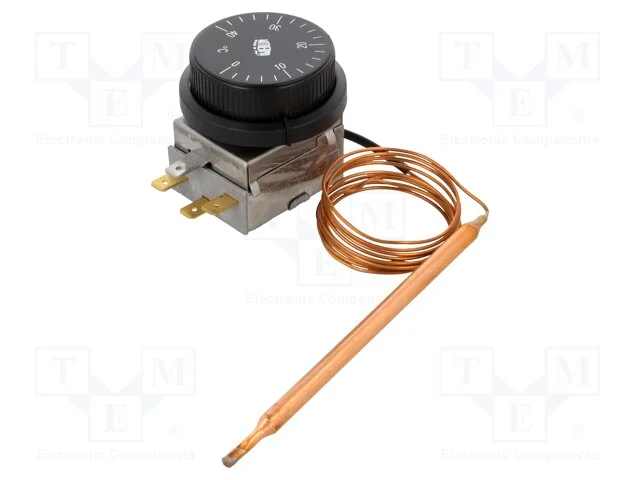 Sensor: termostato com capilar, SPDT, 10A, 400VAC.