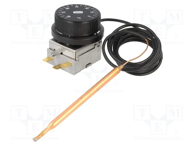 Sensor: termostato com capilar, SPDT, 10A, 400VAC.