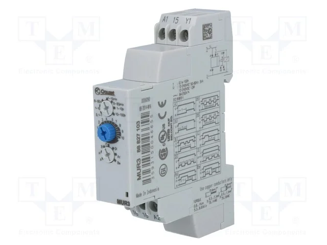 Rel&eacute; Temporizado, 0,1s&divide;100h, Spdt, 250vac/8a, Uten: 24&divide;240vac