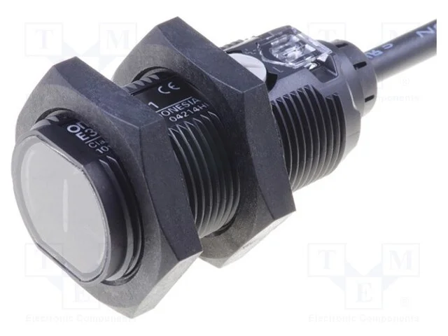 Sensor: Fotoel&eacute;ctrico, Simples, Cobertura: 0,3m, Pnp, Reflex&atilde;o