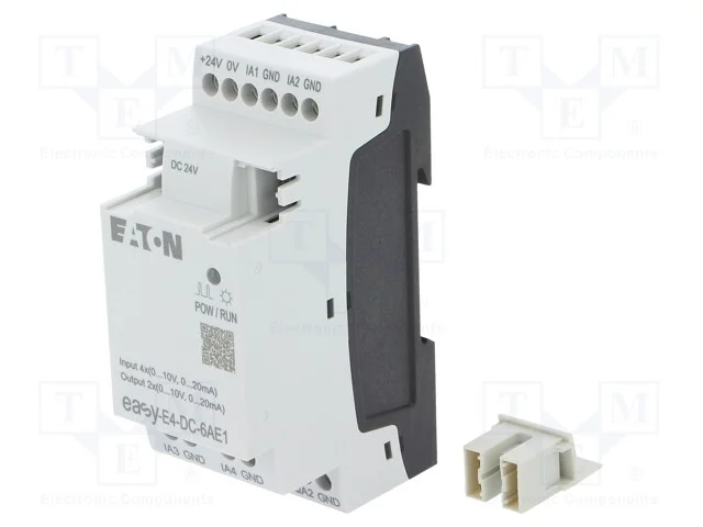 M&oacute;dulo: de Extens&atilde;o, Out 1: 0&divide;10v,0/4&divide;20ma, Easye4, 24vdc