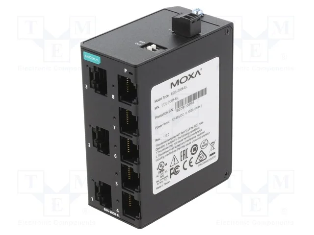 Switch Ethernet, n&atilde;o gerido, N&uacute;mero de portos: 8,.
