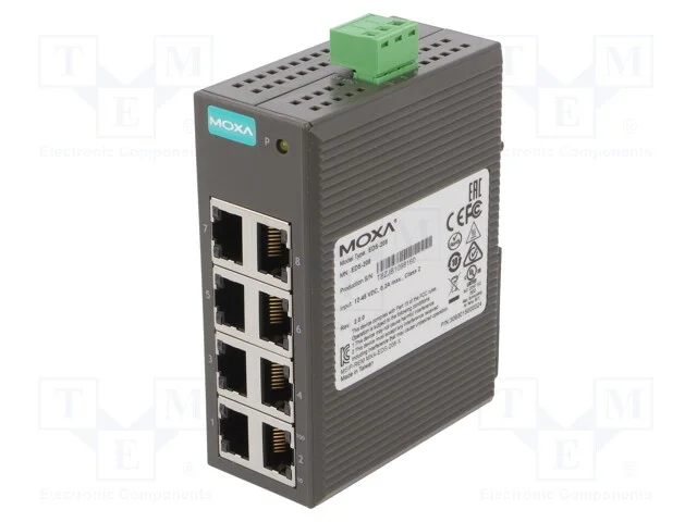 Switch Ethernet, N&atilde;o Gerido, N&uacute;mero de Portos: 8, 12&divide;48vdc, Rj45