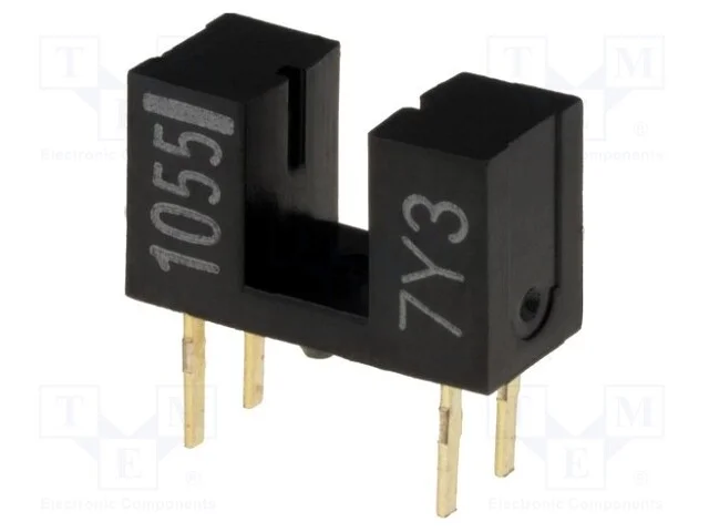 Sensor: Fotoel&eacute;ctrico, Transmissor-Recetor (Ranhura), Dark-On