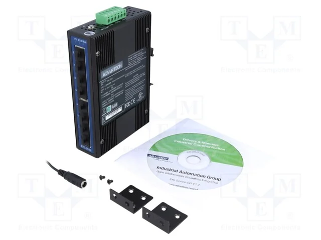 Switch Ethernet, N&atilde;o Gerido, N&uacute;mero de Portos: 8, 12&divide;48vdc, Rj45