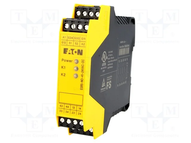 M&oacute;dulo: Rel&eacute; de Seguran&ccedil;a, Esr5, 24vac, 24vdc, In: 4, -20&divide;55c, Ip20