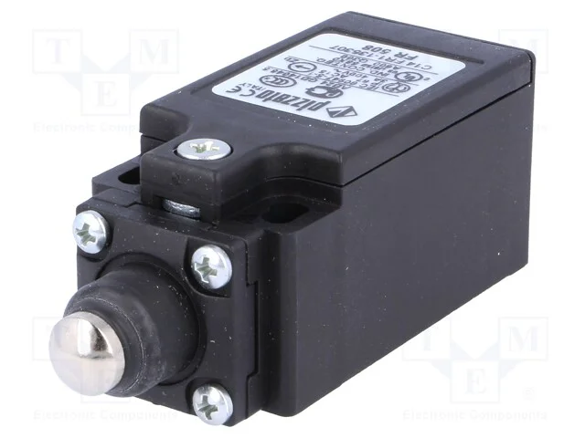 Interruptor Extremo, Selo de Borracha,Haste 10mm, No + Nc, 10a