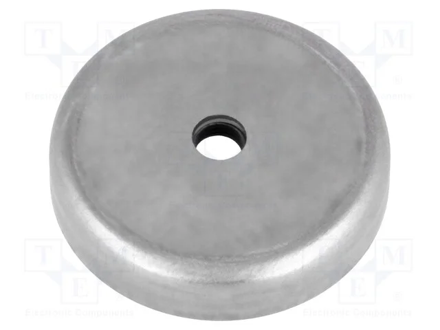 &Iacute;man: Fixo, Ferrite Duro, H: 8mm, 72n, : 40mm, com Furo de Fixa&ccedil;&atilde;o