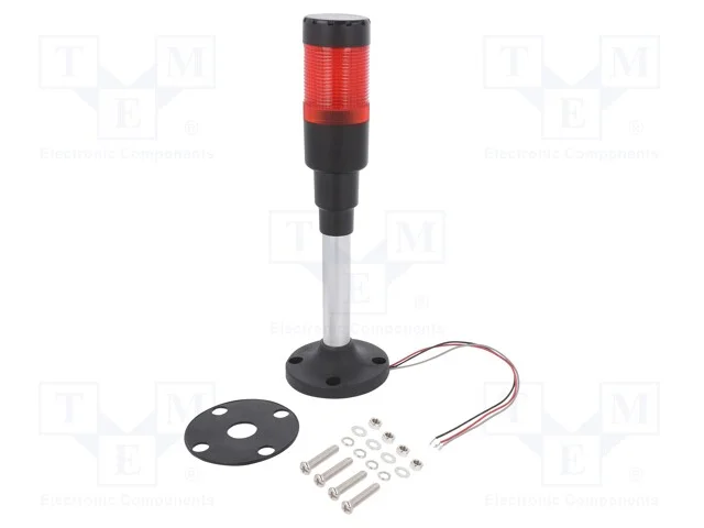 Sinalizador: Coluna de Sinaliza&ccedil;&atilde;o, Led, Vermelho, 24vdc, 24vac