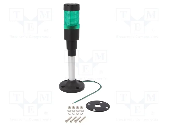 Sinalizador: Coluna de Sinaliza&ccedil;&atilde;o, Led, Verde, 24vdc, 24vac, 40mm
