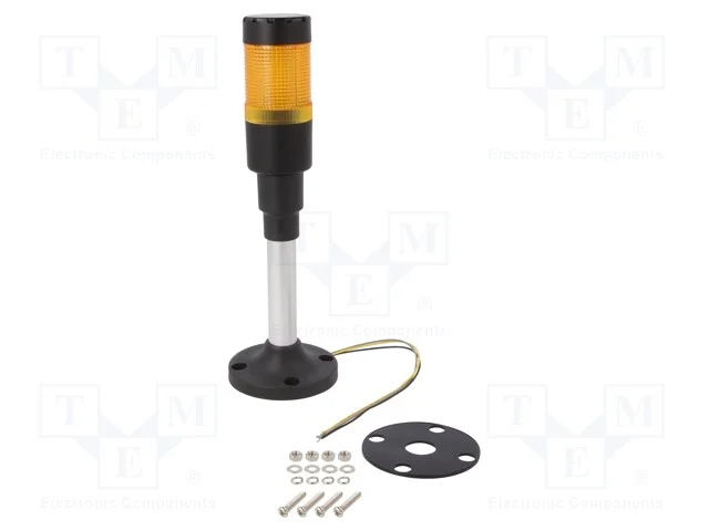 Sinalizador: Coluna de Sinaliza&ccedil;&atilde;o, Led, Amarelo, 24vdc, 24vac