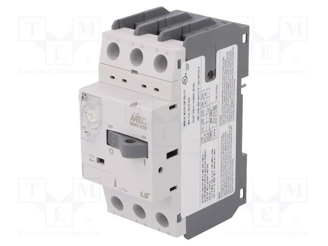 Disjuntor de Motor, 0,55kw, 220&divide;690vac, para Trilho Din, Ip20