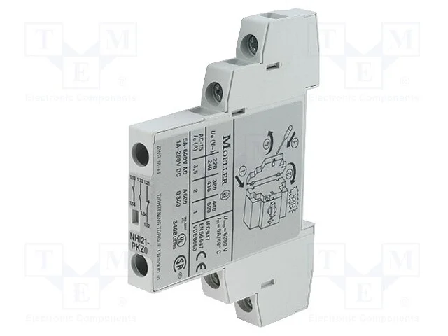 Contactos Auxiliares, Nc,No X2, Lateral, Pkz, Pkzm0,Pkzm01,Pkzm4