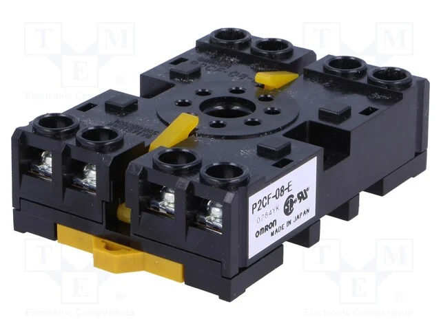 Acess.Para Rel&eacute;s: Base, Pin: 8, para Trilho Din, 6a, 250vac, Octal
