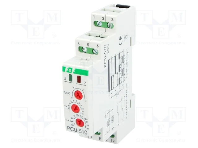 Rel&eacute; temporizado, 0,1s&divide;24dias, DPDT, 250VAC/8A, 2.