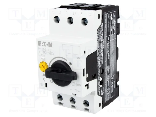 Disjuntor de Motor, 0,75kw, 220&divide;690vac, para Trilho Din, Ip20