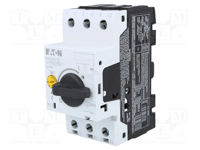 Disjuntor de Motor, 12,5kw, 220&divide;690vac, para Trilho Din, Ip20