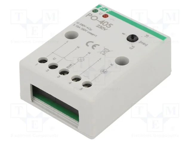 Rel&eacute; Temporizado, 10a, 230vac, Con.El&eacute;ct: Grampos de Tor&ccedil;&atilde;o, Ip20
