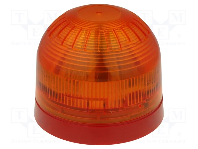 Sinalizador: Luminoso, Luz com Flash, Vermelho, Sonos, 17&divide;60vdc