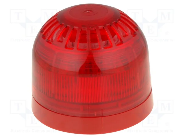Sinalizador: Sonoro- F&ocirc;nico, 17&divide;60vdc, Led, Vermelho, Ip21, 106db