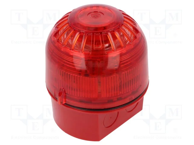 Sinalizador: Sonoro- F&ocirc;nico, 17&divide;60vdc, Led, Vermelho, Ip65, 106db