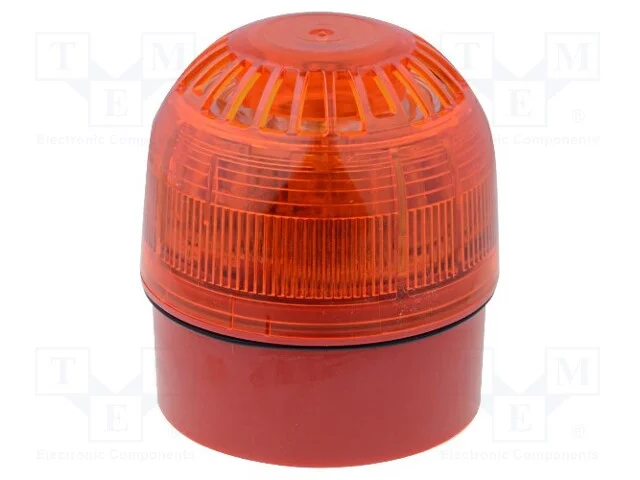 Sinalizador: sonoro- f&ocirc;nico, 17&divide;60VDC, LED, verme.