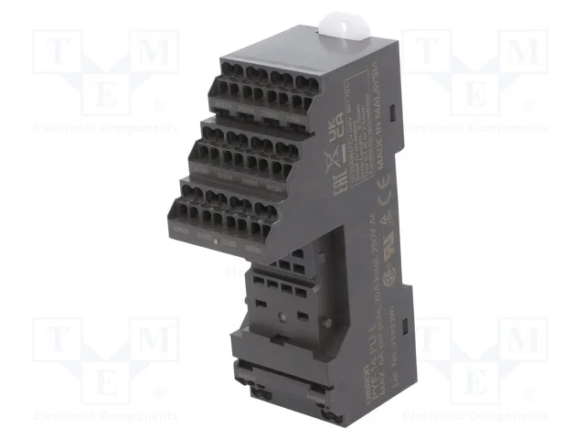 Acess.para rel&eacute;s: base, PIN: 14, para trilho DIN,.