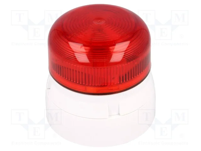 Sinalizador: Luminoso, Luz com Flash, Branca, Flashguard, 230vac