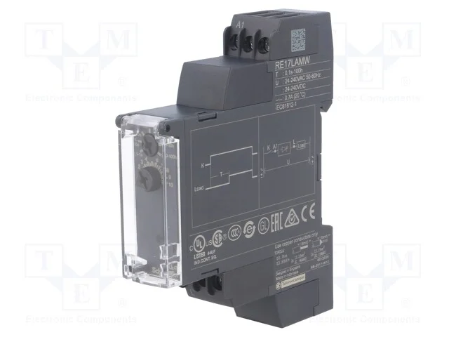 Rel&eacute; Temporizado, 0,1s&divide;100h, Ssr, 230vac/700ma,230vdc/700ma
