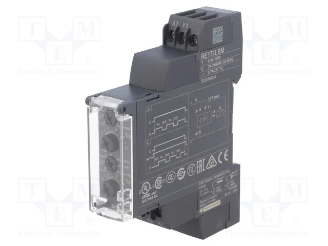 Rel&eacute; temporizado, 0,1s&divide;100h, SSR, 230VAC/700mA,23.