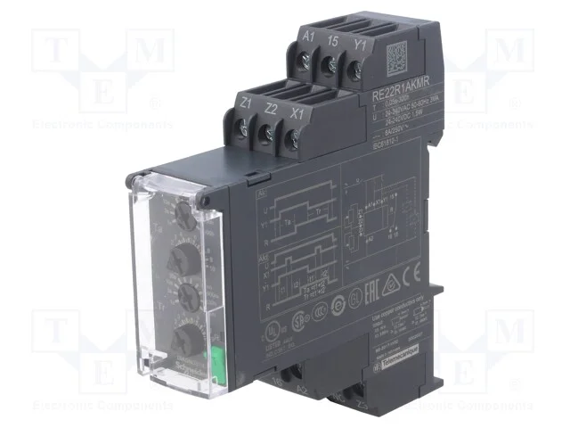 Rel&eacute; Temporizado, 0,05s&divide;300h, Spdt, 250vac/8a, Uten: 24&divide;240vac