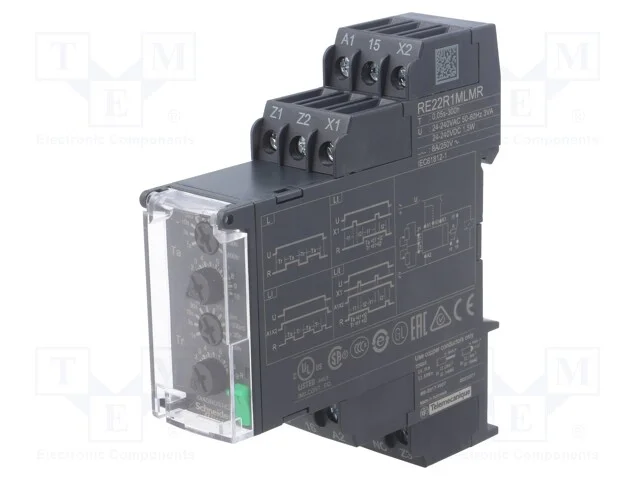 Rel&eacute; Temporizado, 0,05s&divide;300h, Spdt, 250vac/8a, Uten: 24&divide;240vac