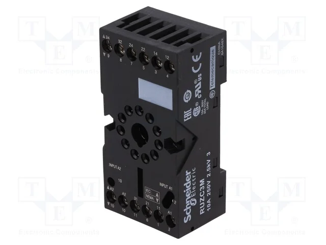 Acess.Para Rel&eacute;s: Base, Pin: 11, para Trilho Din
