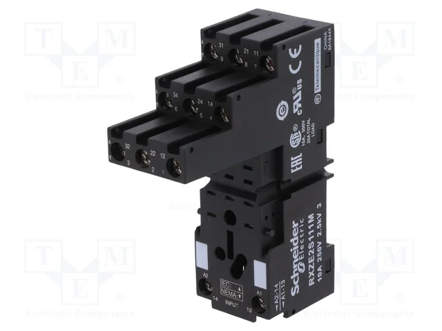 Acess.Para Rel&eacute;s: Base, Pin: 11, para Trilho Din, 10a, 250vac