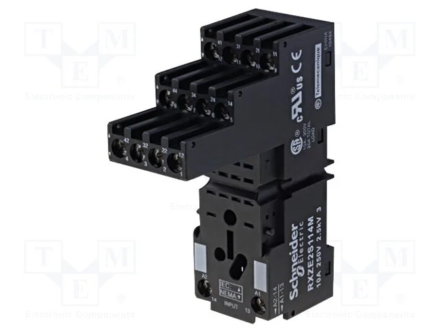 Acess.Para Rel&eacute;s: Base, Pin: 14, para Trilho Din, 10a, 250vac