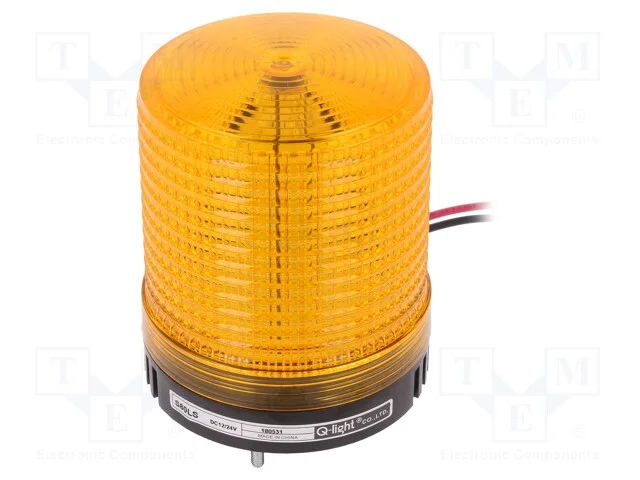 Sinalizador: Luminoso, Luz com Flash, &Acirc;mbar, S80ls, 10&divide;30vdc, Ip65