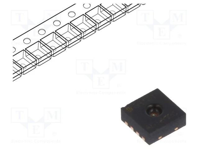 Sensor: temperatura e humidade, 0&divide;100%RH, -40&divide;125.