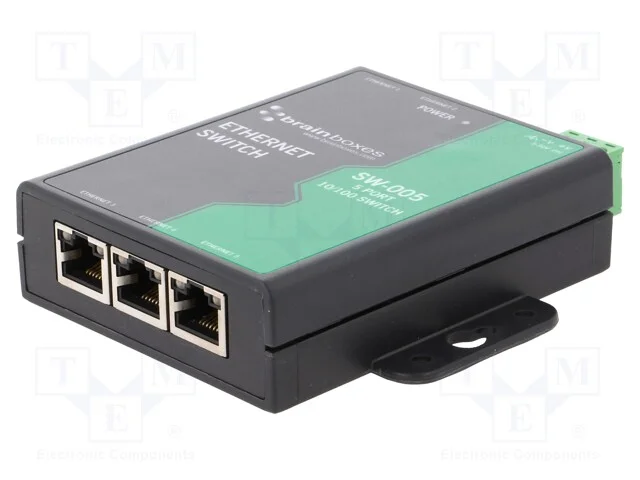 Switch Ethernet, N&atilde;o Gerido, N&uacute;mero de Portos: 5, 5&divide;30vdc, Rj45