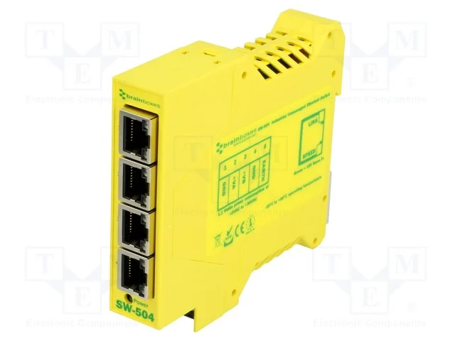 Switch Ethernet, N&atilde;o Gerido, N&uacute;mero de Portos: 4, 5&divide;30vdc, Rj45