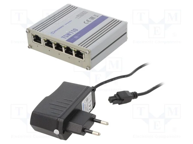 Switch Ethernet, N&atilde;o Gerido, N&uacute;mero de Portos: 5, 9&divide;30vdc, Rj45
