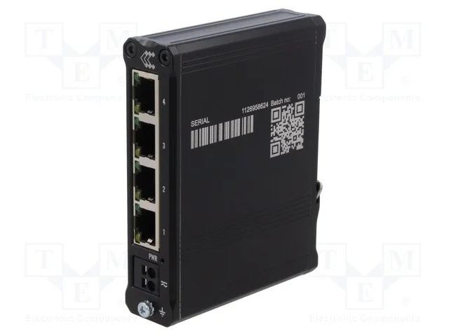 Switch Ethernet, N&atilde;o Gerido, N&uacute;mero de Portos: 4, 7&divide;57vdc, Rj45