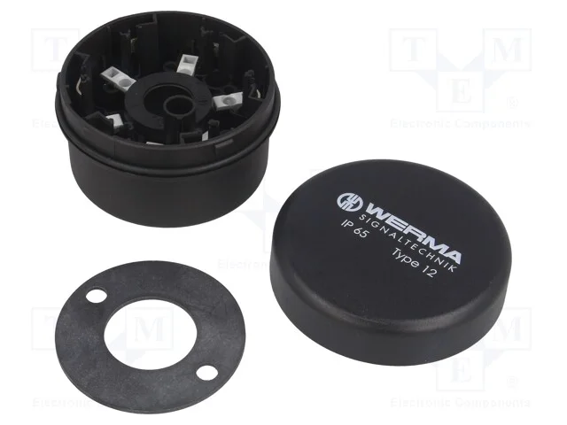Acess&oacute;rios para Sinalizadores: Base, Preta, 70x26,5mm