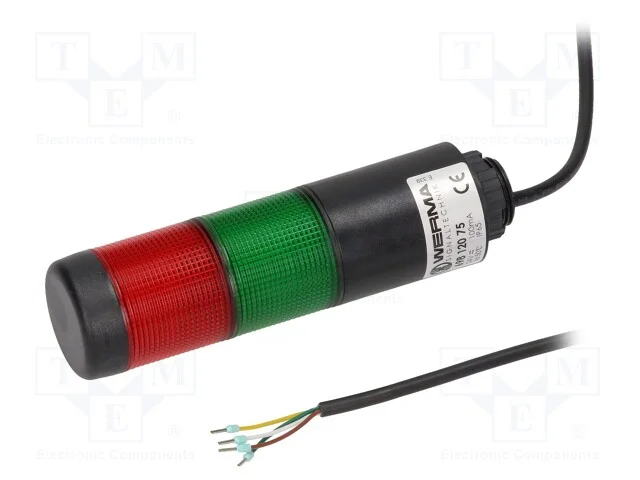 Sinalizador: coluna de sinaliza&ccedil;&atilde;o, LED, vermelho.