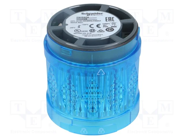 Sinalizador: luminoso, LED, azul, 24VDC, 24VAC, I.