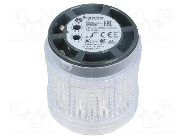 Sinalizador: luminoso, LED, 24VDC, 24VAC, IP65, 6.