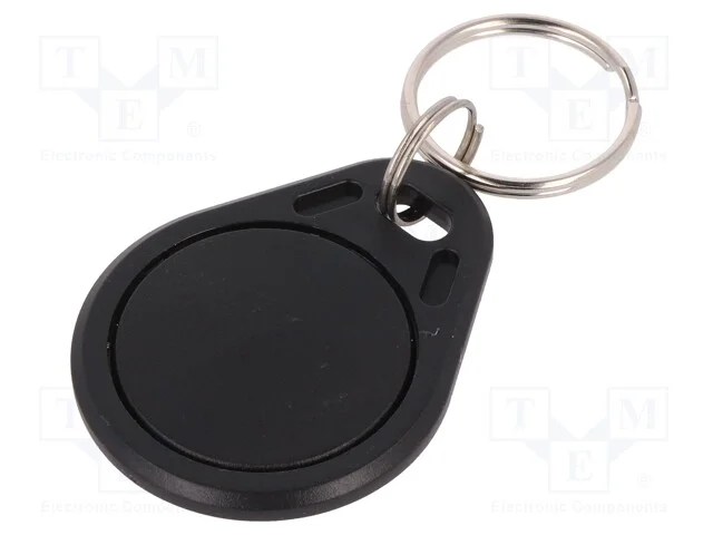 Porta-Chaves Rfid, Iso 11784/5,T5577, Pl&aacute;stico, Preta, 125khz