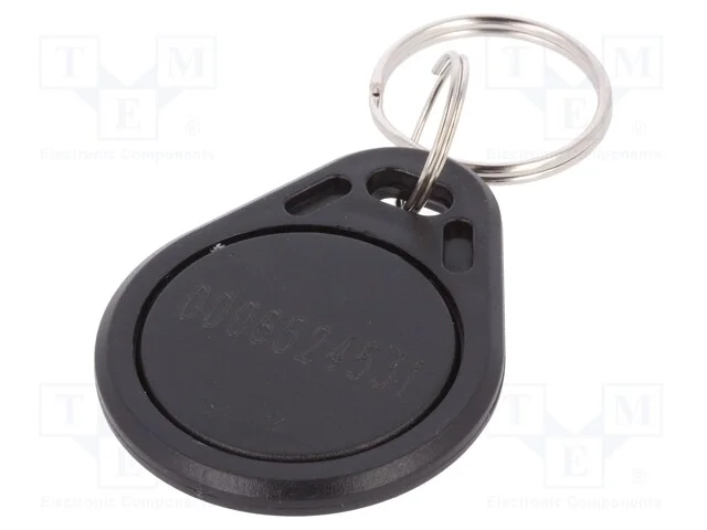 Porta-chaves RFID, ISO/IEC14443-3-A, pl&aacute;stico, pr.