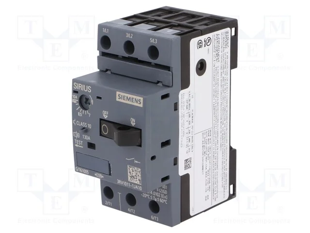 Disjuntor de motor; 4kW; 220&divide;690VAC; para trilho DIN