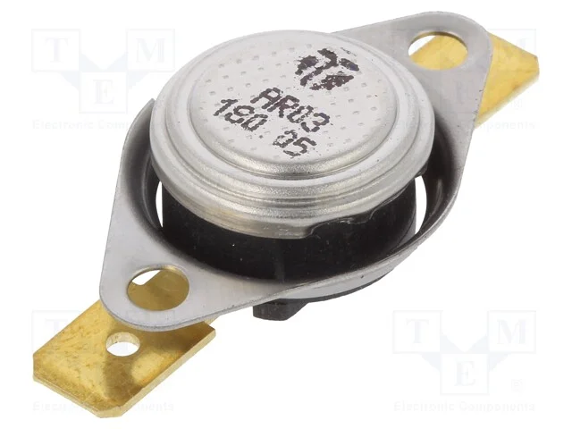 Sensor: termostato, SPST-NC, 180C, 16A, 250VAC, c.